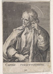 Apóstolo Tiago, o Menor
Cristo, Maria e os doze apóstolos (título da série) de Raphaël Sadeler (I)