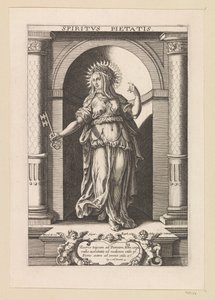Dom da Religião Spiritvs Pietatis (título no objeto) Sete Dons do Espírito Santo (título da série) de Raphaël Sadeler (I)