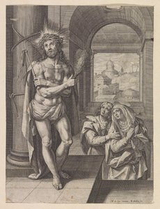 A flagelação de Cristo com João e Maria de Raphaël Sadeler (I)