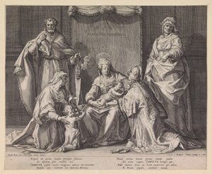 Sagrada Família com Zacarias, Isabel e João Batista