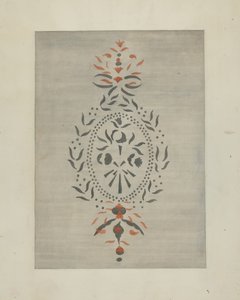 Detalhe da parede estampada, c. 1937. de Ray Holden