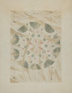 Detalhe da parede estampada, c. 1937. de Ray Holden