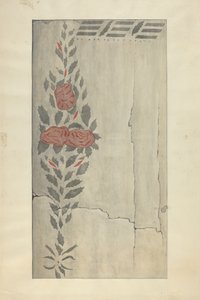 Seção de estêncil de parede de, c. 1937. de Ray Holden