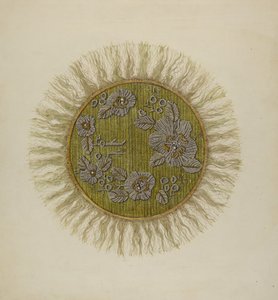 Luminária com contas, 1940. de Raymond Manupelli