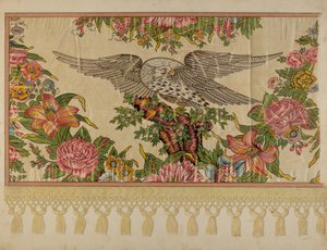 Chintz Valance para cama de dossel, c. 1935. de Raymond Manupelli