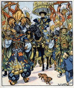 Aladino vai ao Palácio do Sultão: ilustração para o conto "Aladino ou a lâmpada maravilhosa" em "Noites da Arábia