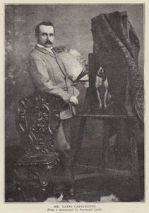 James Yates Carrington, artista inglês (foto a p/b) de Raymonde Lynde