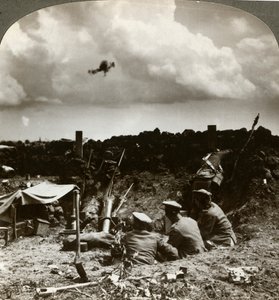 Argamassas nas trincheiras, Primeira Guerra Mundial, 1914-1918.