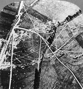 A linha Hindenburg de 8000 pés, França, Primeira Guerra Mundial, c1916-c1918