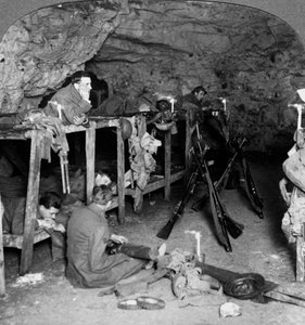 O labirinto, Arras, França, Primeira Guerra Mundial, 1916-1918.