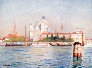 Santa Maria Della Salute (litografia a cores) de Reginald Barratt
