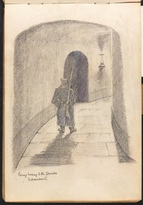 Passagem que conduz ao Douche Scharnhorst de Reginald Copleston Bond