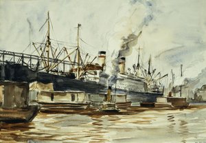 Cena da doca de Reginald Marsh