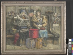 Hauptmann Must Die (têmpera de ovo sobre masonite)
