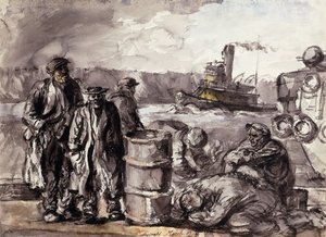 Nas docas de Reginald Marsh