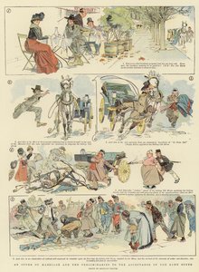 Uma proposta de casamento e os preliminares à aceitação da mesma proposta (litografia a cores) de Reginald Thomas Cleaver