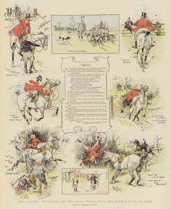 O desportista de Cockney e a sua montada, do ponto de vista do cavalo (cromolitografia) de Reginald Thomas Cleaver