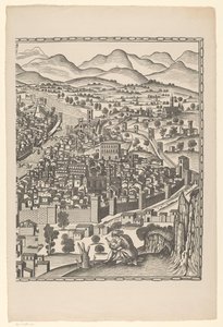 Vista de Florença (parte direita) Fiorenza (título no objeto) de Reichsdruckerei