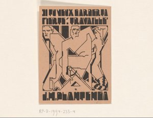 Ex libris por J.H. Plantenga de Reijer Stolk