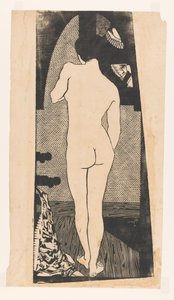 Mulher em pé, vista de costas de Reijer Stolk
