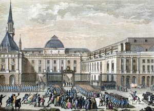 Bailly no Parlamento de Paris. 1794-1804 (gravura)