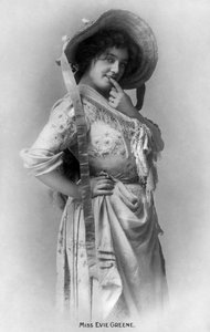 Evie Greene 1876-1917, atriz inglesa, 1905.