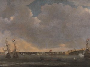Vista de Trípoli de Reinier Nooms (signed by artist)