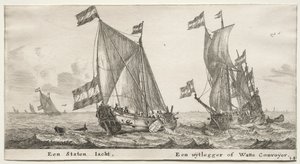 Navios de Amsterdã: Dutch Admiralty Yacht. Um navio de guarda.