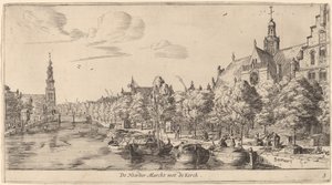 Noordenmarkt com o Noorden Kerk (De Noorder Marckt com de Kerck)