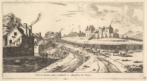 Entrada para o subúrbio de Saint Marceau, perto de Paris, século XVII.