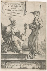 Pedestal com um imperador em seu assento Página de rosto para: J. Schild, [Opera], 1656