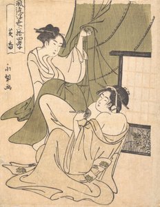 Um Análogo Yoshiwara da História de Koko Huang Xiang um dos Vinte e Quatro Paragon..., ca. 1791.