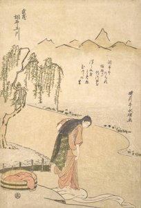 Rio Chov Tama, P Rovinse de Musashi, ou? 1791. , mosquito. 1791. de Chōkyōsai Eiri