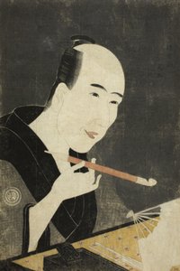 Retrato de Santo Kyoden, o Mestre de Kyobashi
