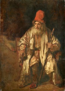 Velho com um boné vermelho de Rembrandt