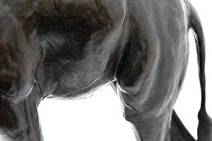Grande girafa com cabeça abaixada, modelado em 1909-10, fundido antes de 1913 (bronze) (ver também 3084917-43) de Rembrandt Bugatti