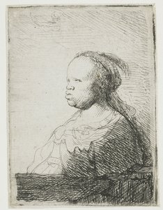 Mulher africana, 1628-32 de Rembrandt van Rijn