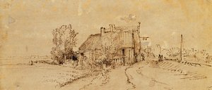 Uma pousada à beira da estrada, de Rembrandt van Rijn