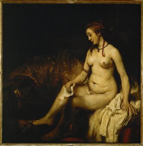 Betsabé no banho ... de Rembrandt Harmensz. van Rijn