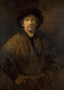 "Grand autoportrait" (Grande auto-retrato) Peinture de Rembrandt van Rhijn (1606-1669) 1652 Museu de História de Arte, Vienne de Rembrandt van Rijn