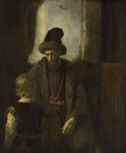 Adeus de Jacó a Benjamim, 1650-60 de Rembrandt van Rijn