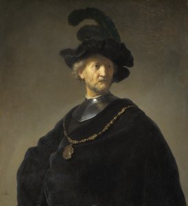 Velho com uma corrente de ouro de Rembrandt van Rijn