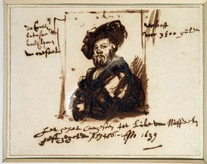 Retrato de Baldassare Castiglione de Rembrandt van Rijn