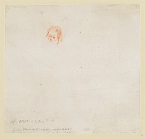 Pequeno estudo de uma cabeça de Rembrandt van Rijn