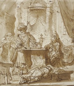 A degradação de Hamã diante de Assuero e Ester de Rembrandt van Rijn