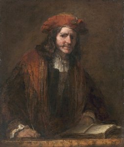 O homem do chapéu vermelho (The Man with the Red Cap), c.1660 (óleo sobre tela)