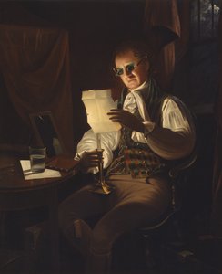 Homem lendo à luz de velas, 1805-08