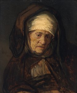 Cabeça de uma mulher idosa