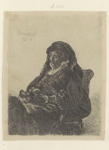 A mãe de Rembrandt como viúva com luvas pretas
Recueil de quatre-vingt-cinq estampes originales (título da série)