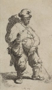 Um Homem Fazendo Água, 1630., 1630. de Rembrandt van Rijn